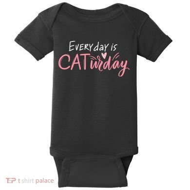 Everyday Is Caturday Cat Lover Baby Bodysuit