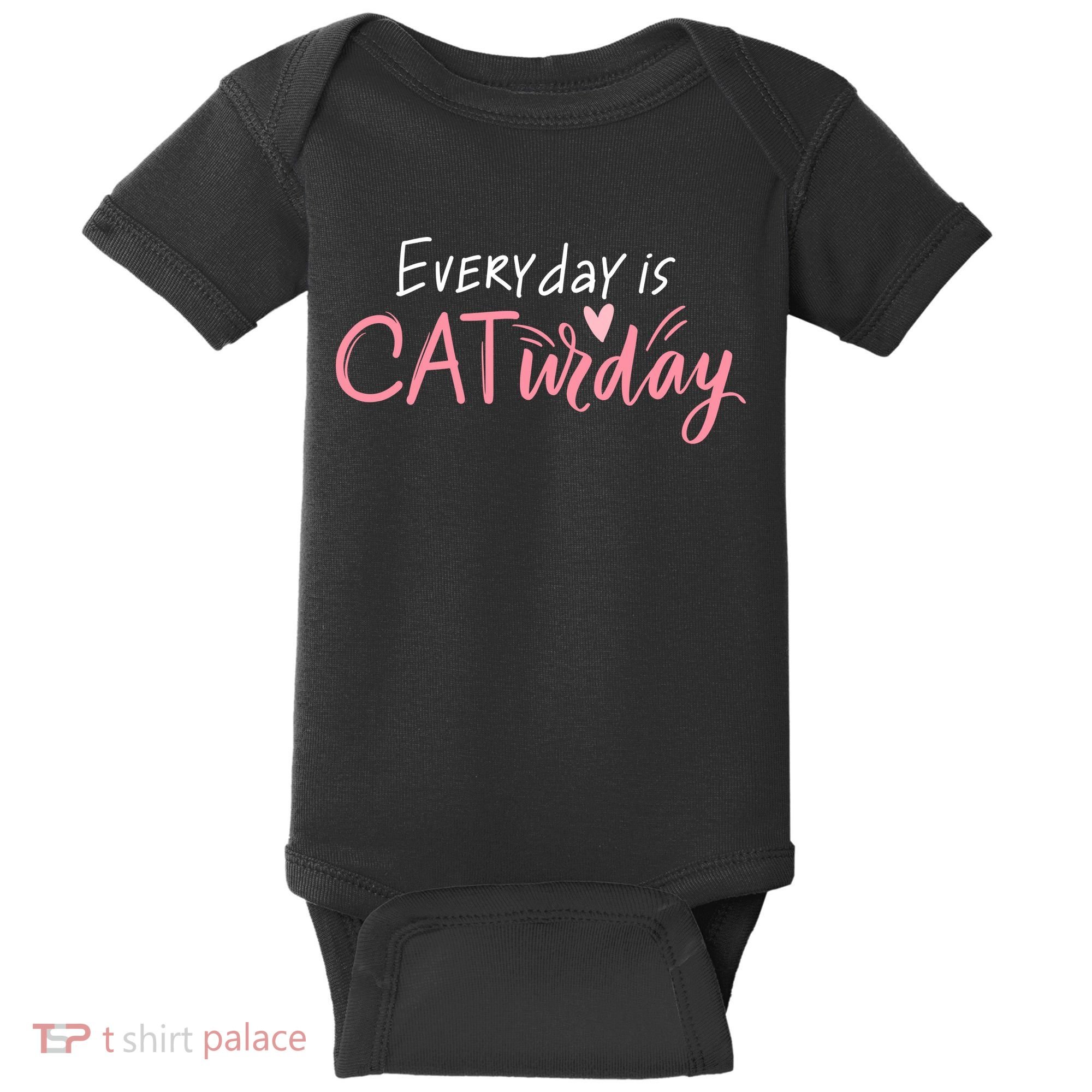 Everyday Is Caturday Cat Lover Baby Bodysuit