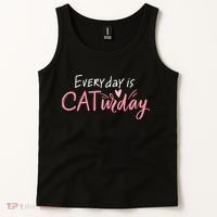 Everyday Is Caturday Cat Lover Tank Top thumb 2