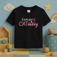 Everyday Is Caturday Cat Lover Toddler T-Shirt thumb 3
