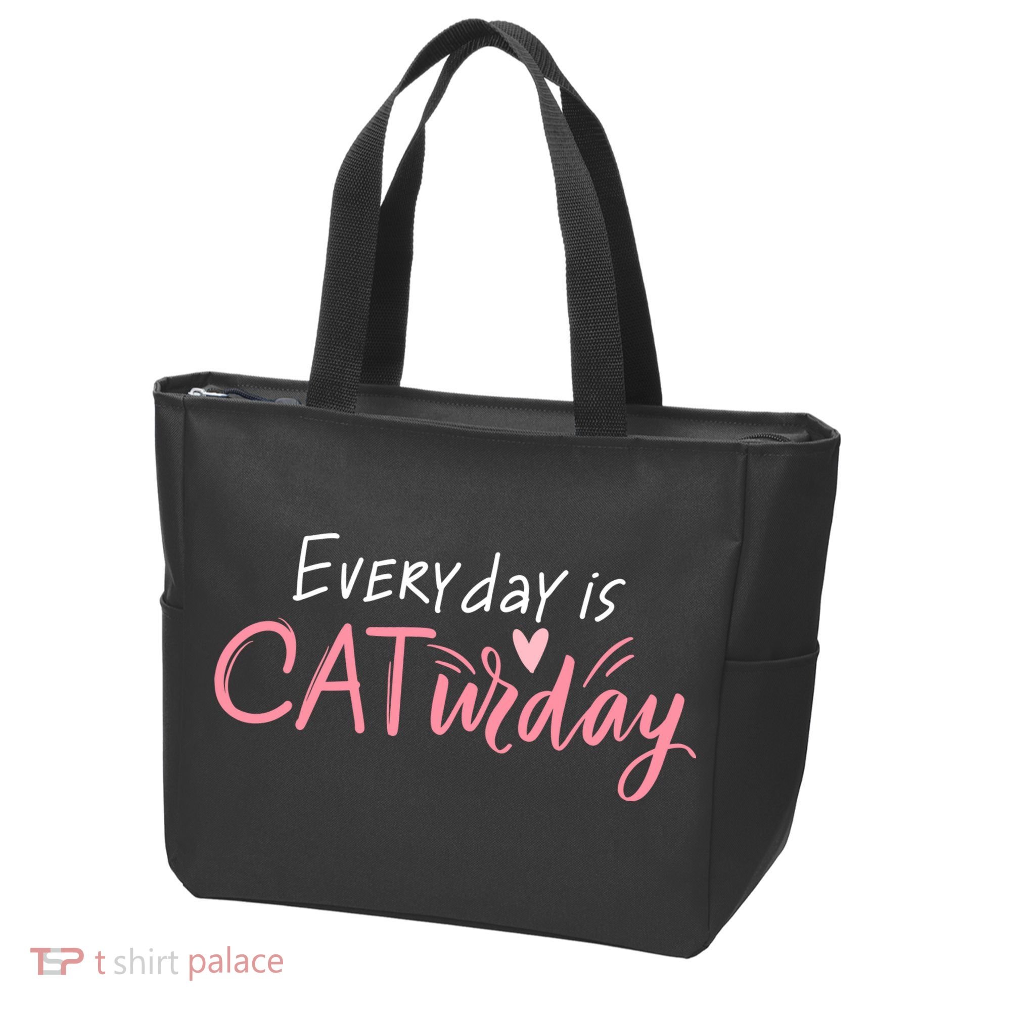 Everyday Is Caturday Cat Lover Tote Bag