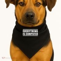 Everything Is Computer USA-Made Doggie Bandana thumb 1