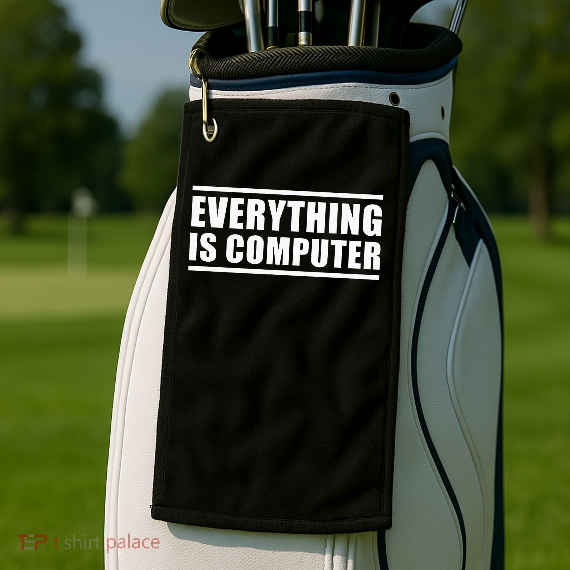 Everything Is Computer Golf Towel