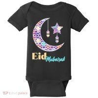 Eid Mubarak Happy Ramadan  Baby Bodysuit thumb 0