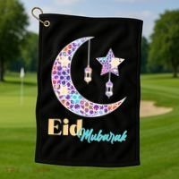 Eid Mubarak Happy Ramadan  Golf Towel thumb 1