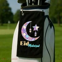 Eid Mubarak Happy Ramadan  Golf Towel thumb 2