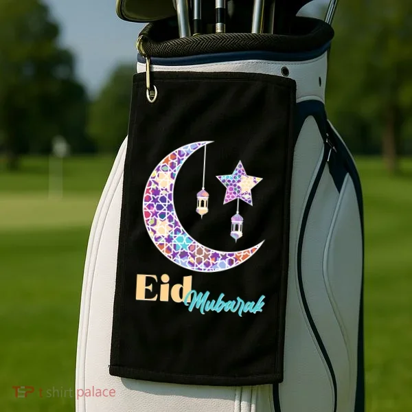 Eid Mubarak Happy Ramadan  Golf Towel