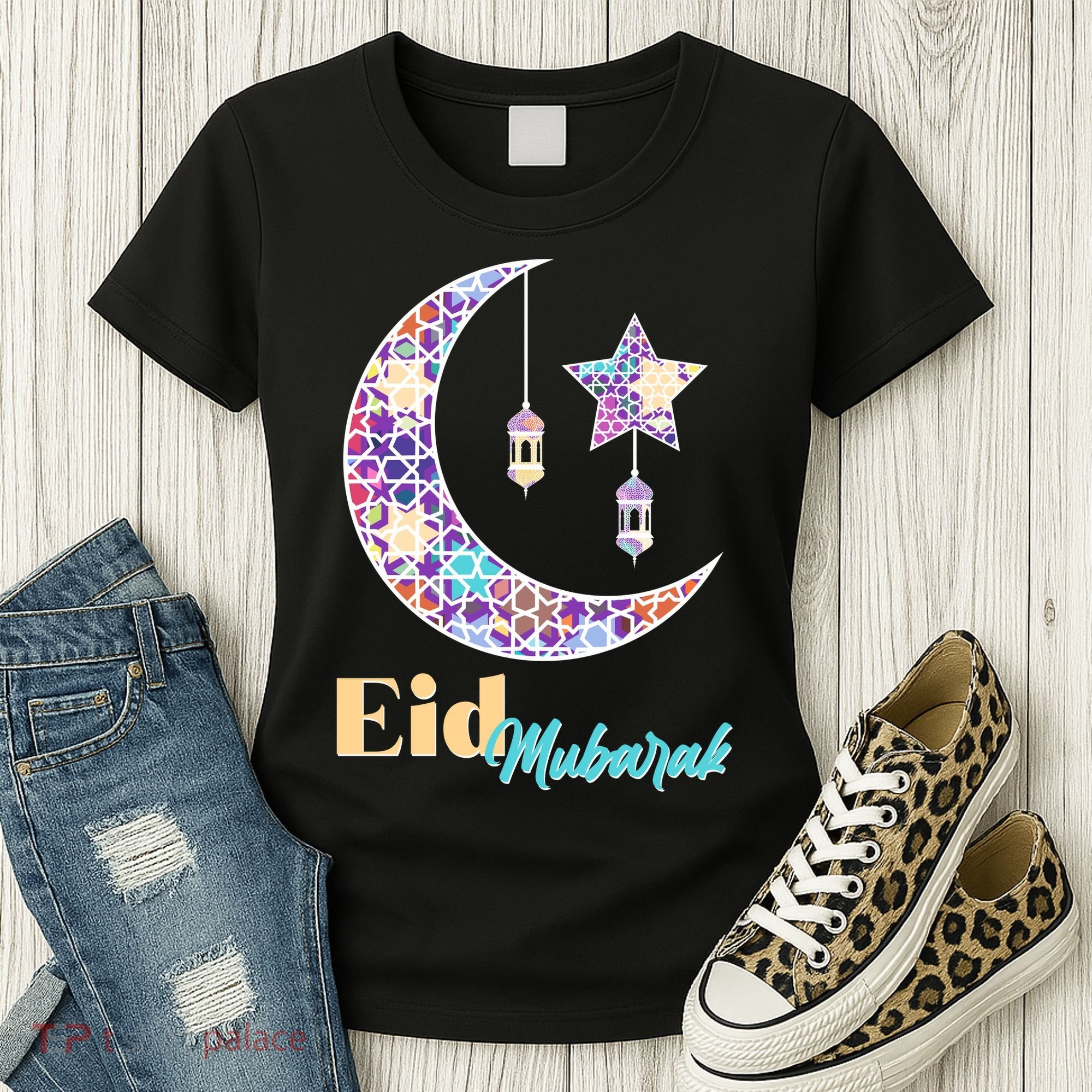 Eid Mubarak Happy Ramadan  Women's T-Shirt