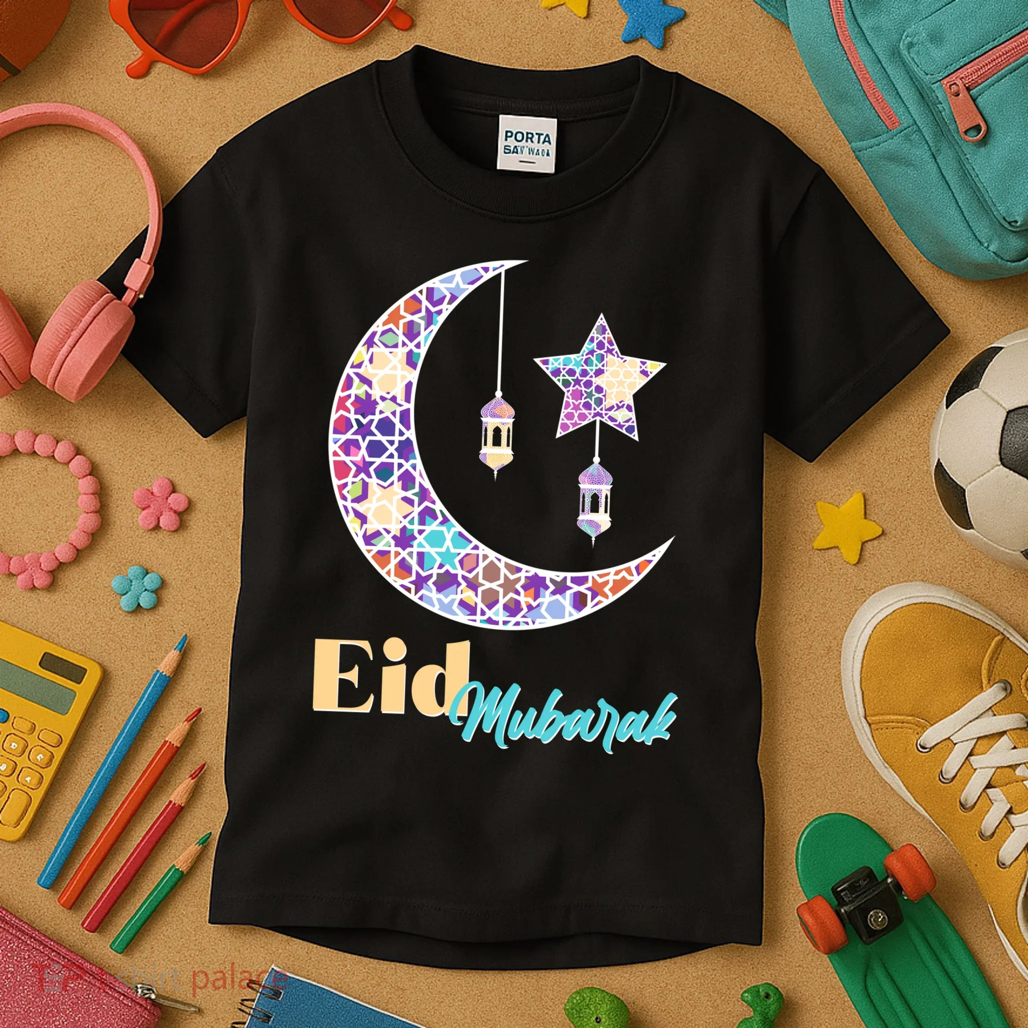 Eid Mubarak Happy Ramadan  Kids T-Shirt