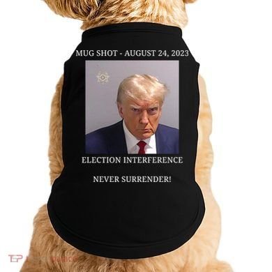 Election Interference Donald Trump Mugshot Doggie Tank