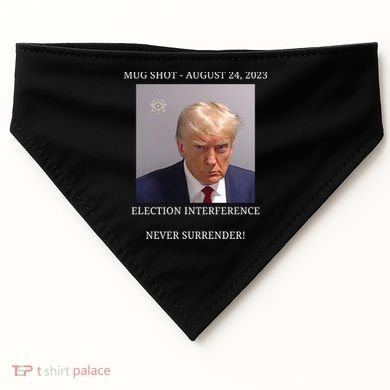Election Interference Donald Trump Mugshot USA-Made Doggie Bandana