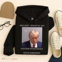 Election Interference Donald Trump Mugshot Hoodie thumb 4