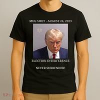 Election Interference Donald Trump Mugshot T-Shirt thumb 3
