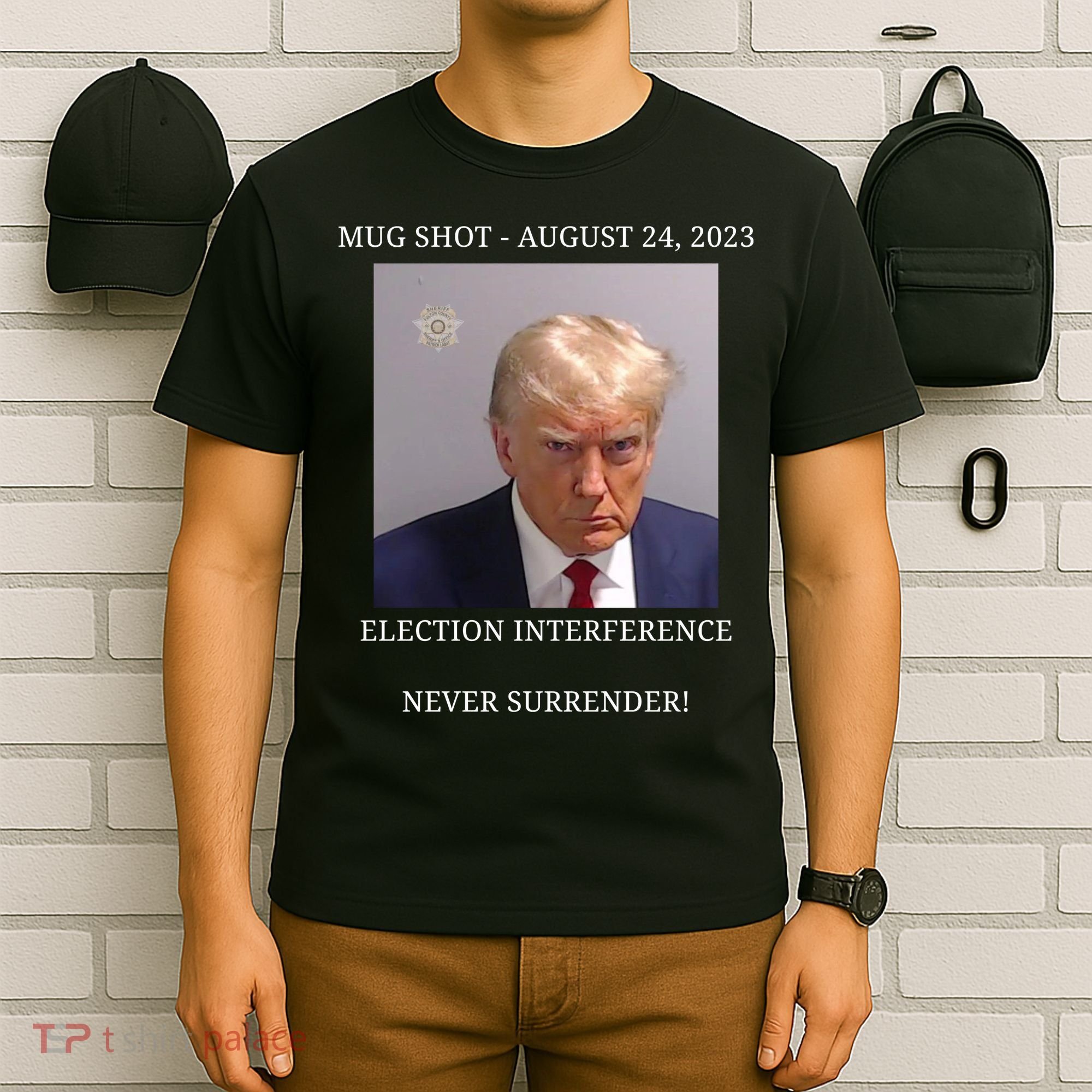 Election Interference Donald Trump Mugshot T-Shirt