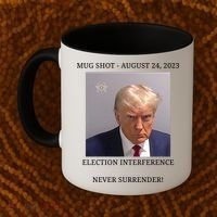 Election Interference Donald Trump Mugshot Coffee Mug thumb 2