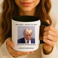 Election Interference Donald Trump Mugshot Coffee Mug thumb 3