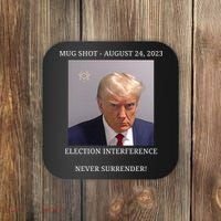Election Interference Donald Trump Mugshot Coaster thumb 0