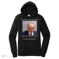Election Interference Donald Trump Mugshot Women's Hoodie thumb 0