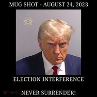 Election Interference Donald Trump Mugshot Women's Hoodie thumb 2