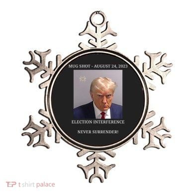 Election Interference Donald Trump Mugshot Ornament