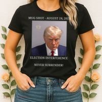 Election Interference Donald Trump Mugshot Women's T-Shirt thumb 2