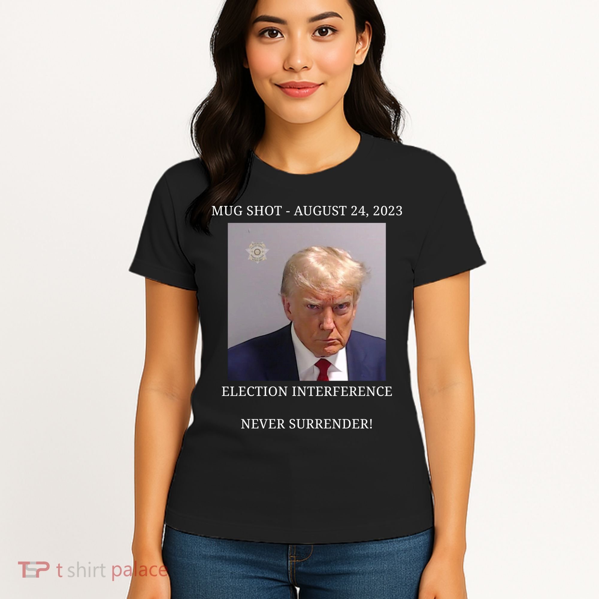 Election Interference Donald Trump Mugshot Women's T-Shirt