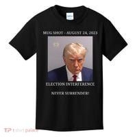Election Interference Donald Trump Mugshot Kids T-Shirt thumb 0