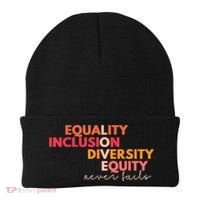 Equality Inclusion Diversity Equity Love Never Fails Teacher TShirt Beanie thumb 0