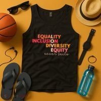 Equality Inclusion Diversity Equity Love Never Fails Teacher TShirt Tank Top thumb 4