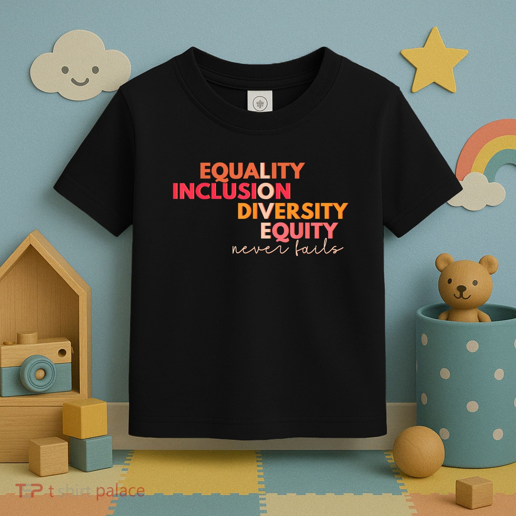 Equality Inclusion Diversity Equity Love Never Fails Teacher TShirt Toddler T-Shirt