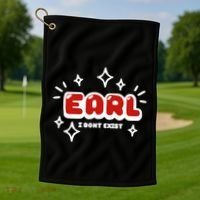 Earl I Dont Exist Golf Towel thumb 1