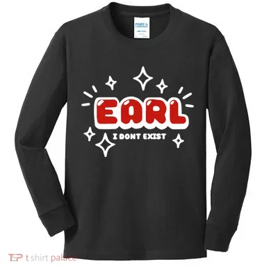 Earl I Dont Exist Kids Long Sleeve Shirt