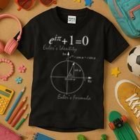 Euler's Identity Euler's Formula For Math Geeks Kids T-Shirt thumb 3