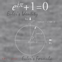 Euler's Identity Euler's Formula For Math Geeks Women's Racerback Cropped Tank thumb 2