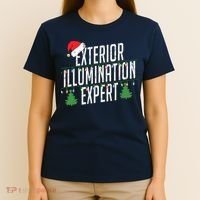 Exterior Illumination Expert Christmas Light Decorator T-Shirt thumb 4
