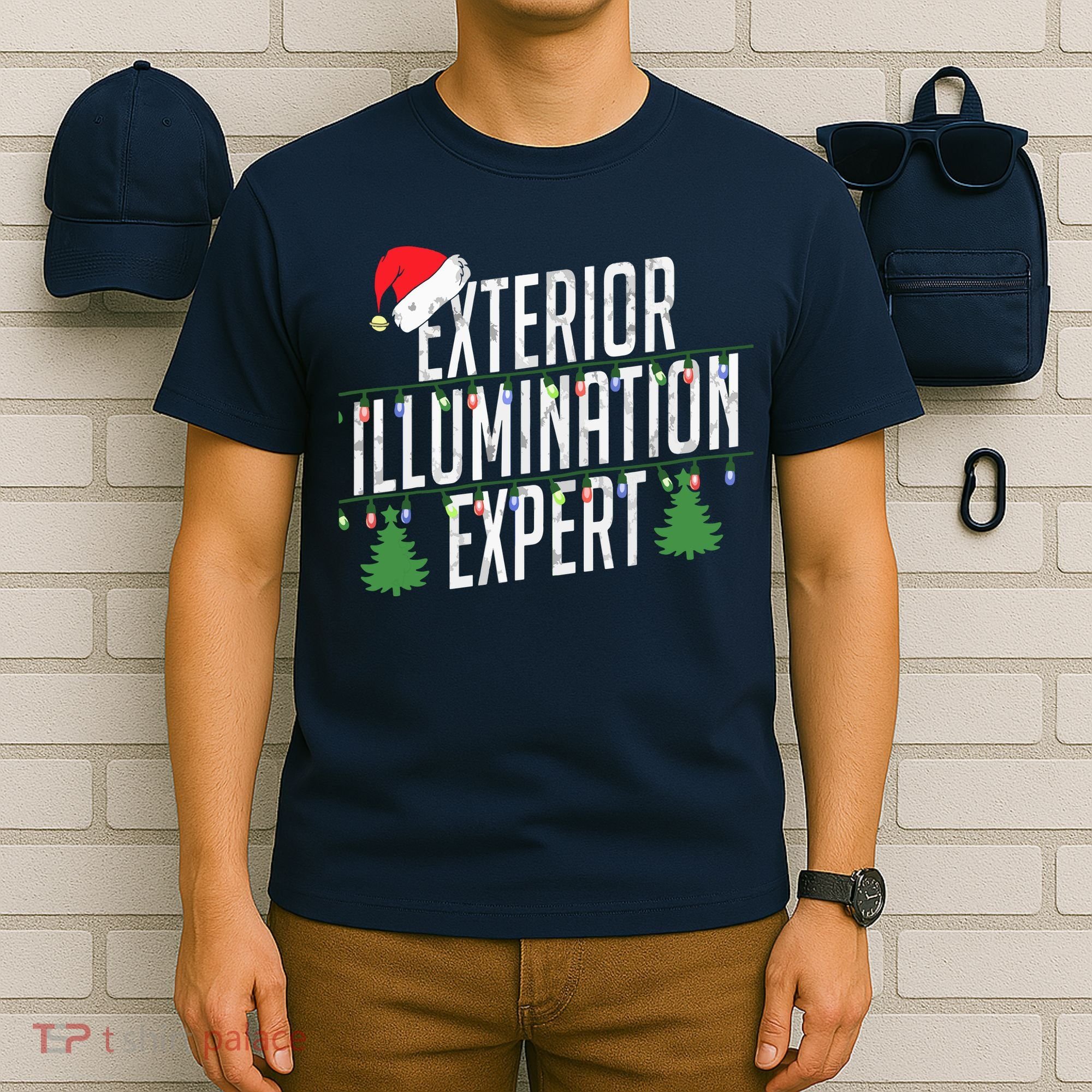 Exterior Illumination Expert Christmas Light Decorator T-Shirt