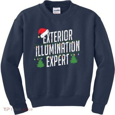 Exterior Illumination Expert Christmas Light Decorator Kids Sweatshirt