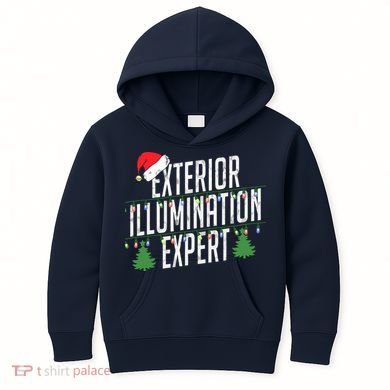 Exterior Illumination Expert Christmas Light Decorator Kids Hoodie