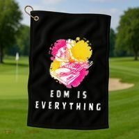 Edm Is Everything Electronic Dance Music Humor Golf Towel thumb 1