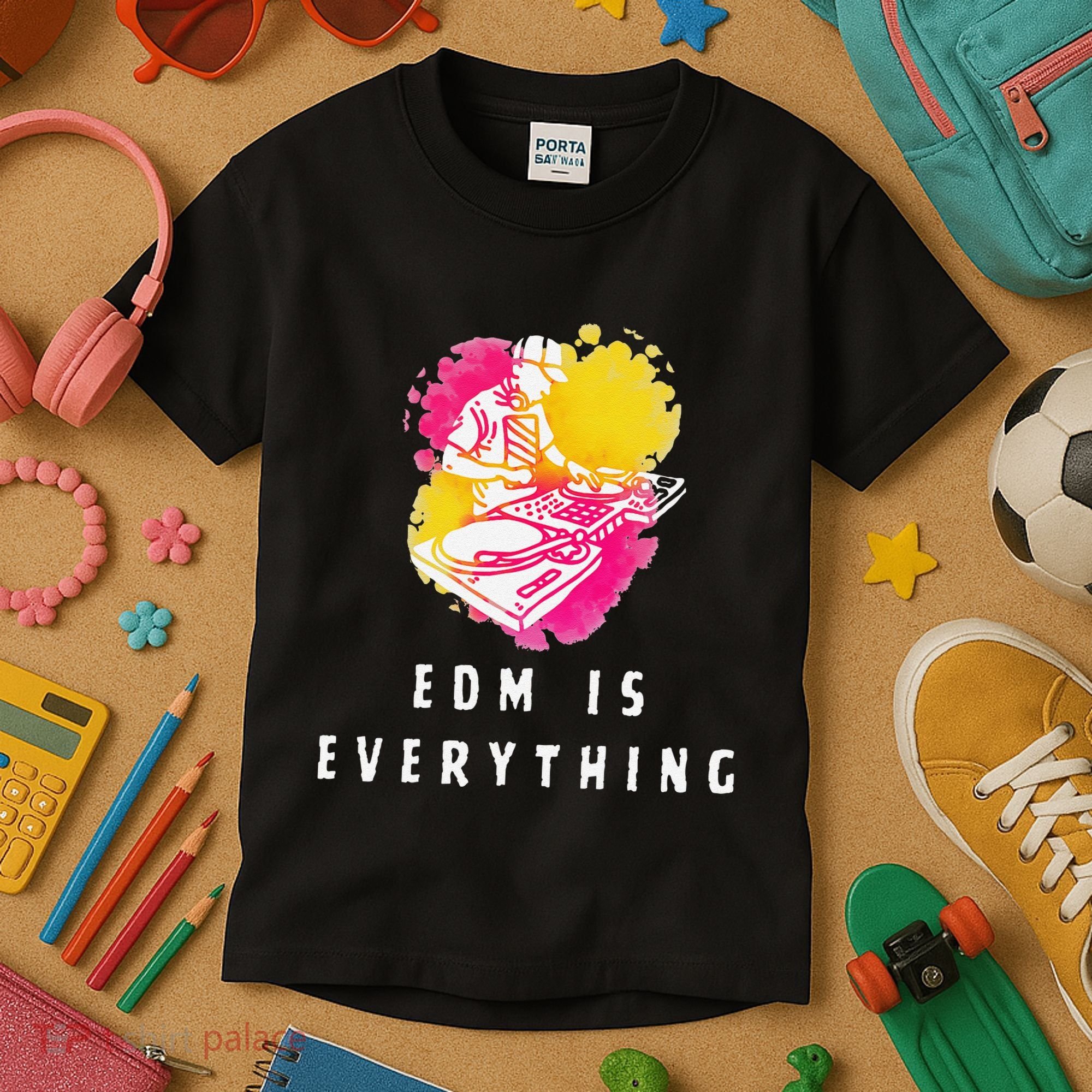 Edm Is Everything Electronic Dance Music Humor Kids T-Shirt