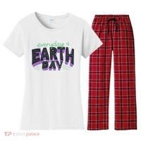 Everyday Is Earth Day Awareness Women's Flannel Pajama Set thumb 0
