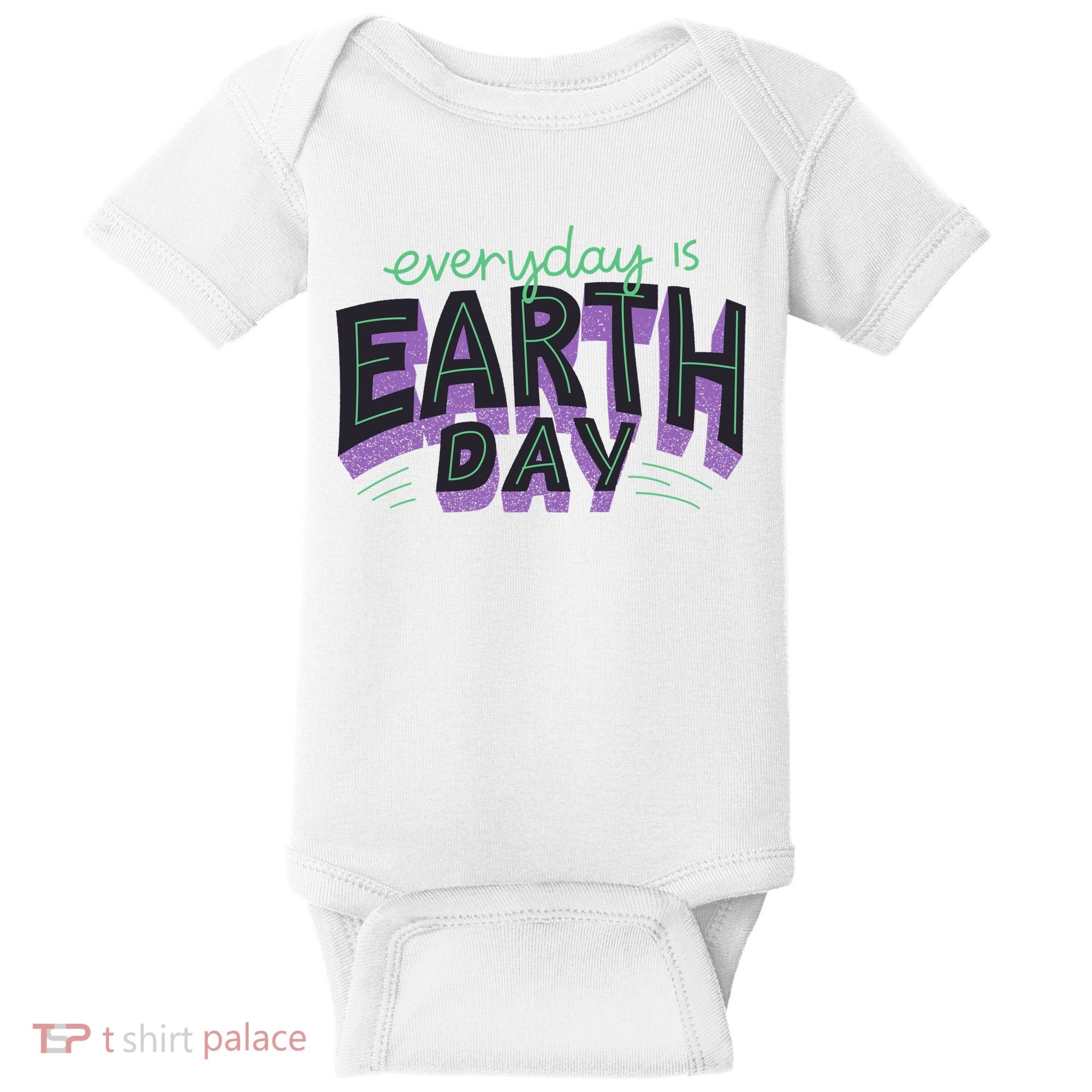 Everyday Is Earth Day Awareness Baby Bodysuit