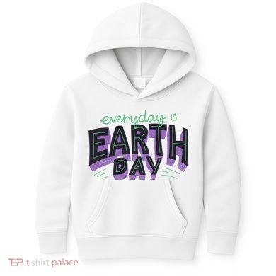 Everyday Is Earth Day Awareness Kids Hoodie