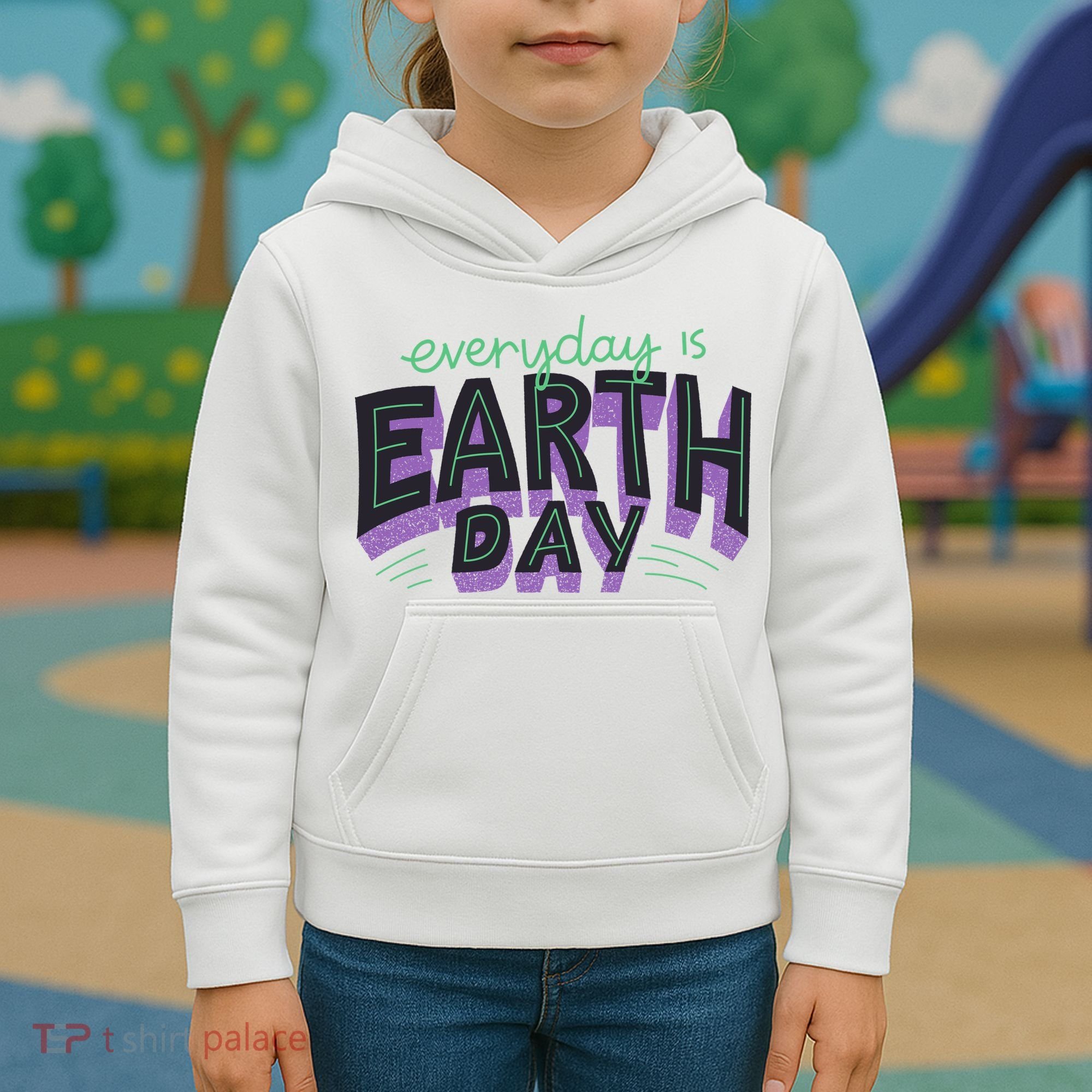 Everyday Is Earth Day Awareness Kids Hoodie