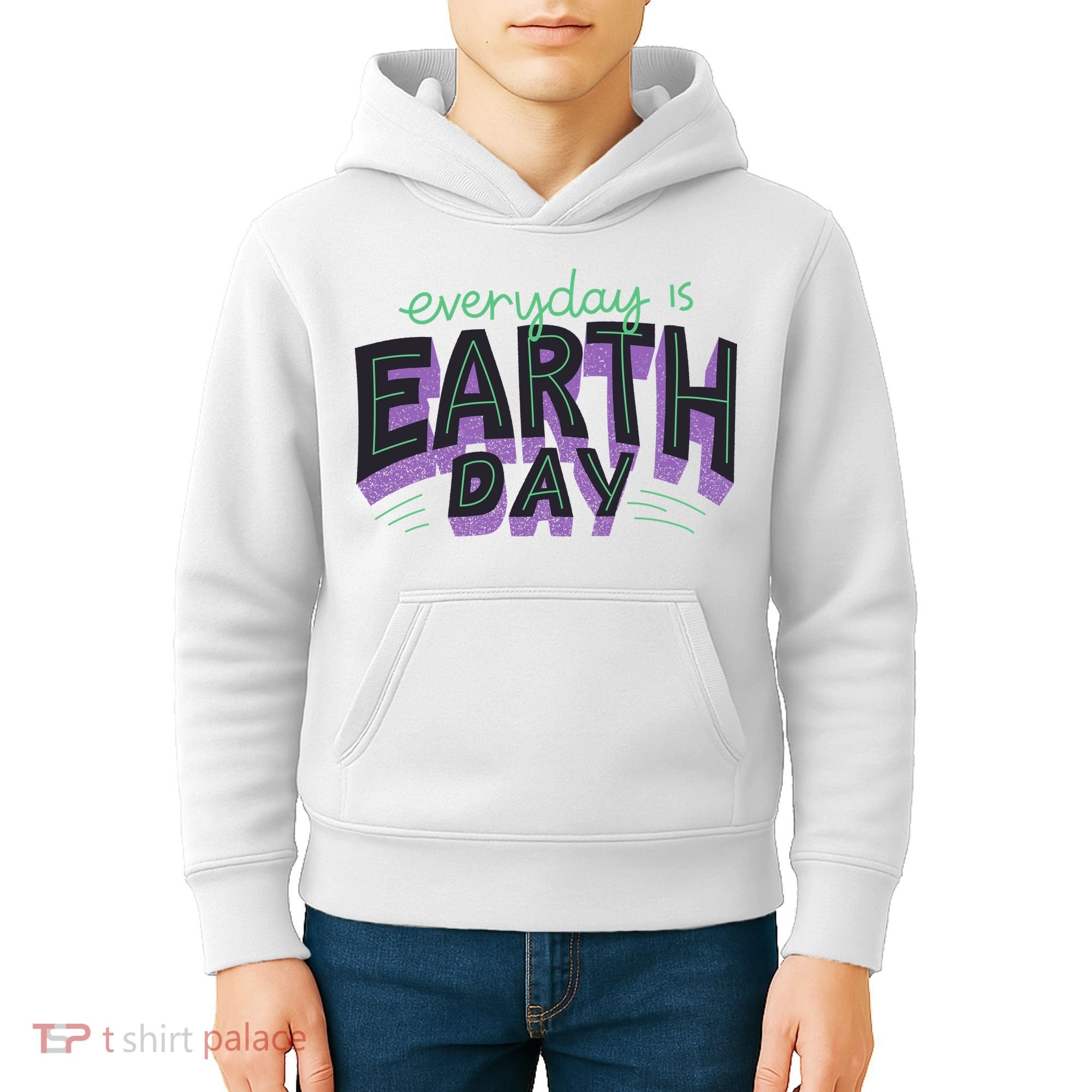 Everyday Is Earth Day Awareness Kids Hoodie