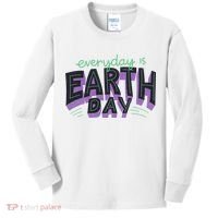Everyday Is Earth Day Awareness Kids Long Sleeve Shirt thumb 0