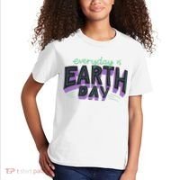 Everyday Is Earth Day Awareness Kids T-Shirt thumb 2
