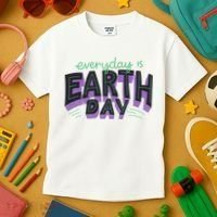 Everyday Is Earth Day Awareness Kids T-Shirt thumb 3