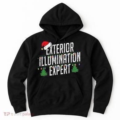 Exterior Illumination Expert Christmas Light Decorator Hoodie