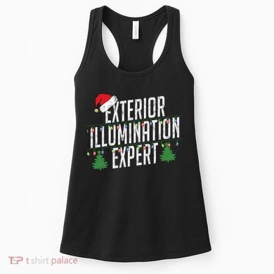 Exterior Illumination Expert Christmas Light Decorator Women's Tank Top